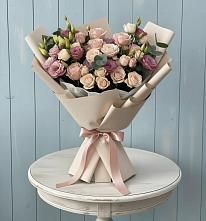 Букет цветов из:  Розы и Лизиантусы #REPLACE_PRED# Винзили