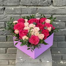 Цветочная композиция из Розы в коробке в Винзили
