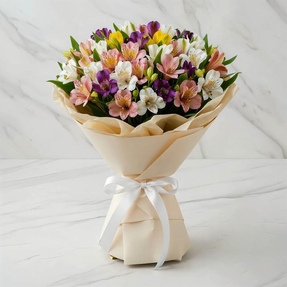 Букет цветов из: Альстромерии в Винзили