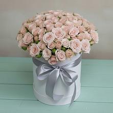 Цветочная композиция из Розы в шляпной коробке в Винзили