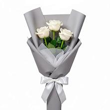 Букет 3 белые розы #REPLACE_PRED# Винзили