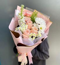 Букет цветов из:  Хризантемы и Розы в Винзили