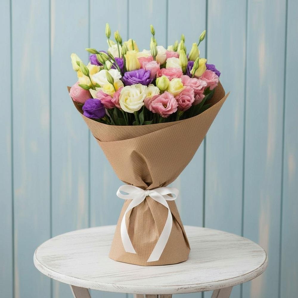 Букет цветов из: Лизиантусы в Винзили