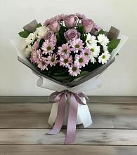Букет цветов из:  Хризантемы и Розы в Винзили