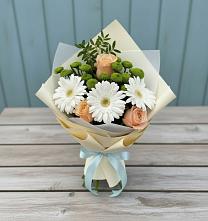 Букет цветов из:  Герберы, Розы и Хризантемы #REPLACE_PRED# Винзили