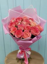Букет 15 Розовых роз Равель в Винзили