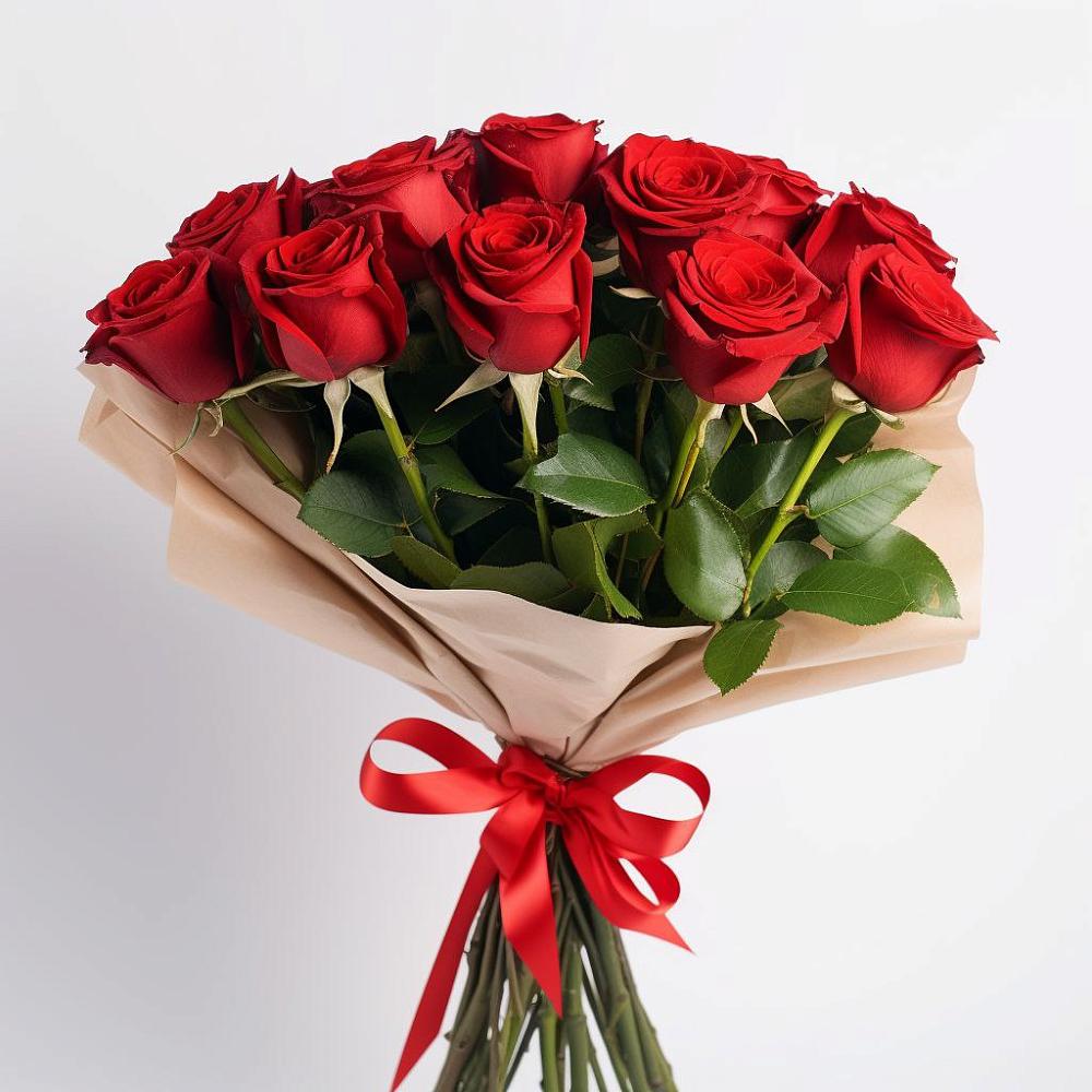 Букет 11 Красных роз Эдлесс Лав в Винзили