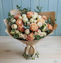 Букет цветов из:  Альстромерии и Розы в Винзили
