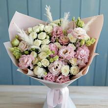 Букет цветов из:  Альстромерии и Розы в Винзили